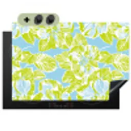 Modern - Bloemen - Groen Inductie beschemer met haakjes klein 777 -3d