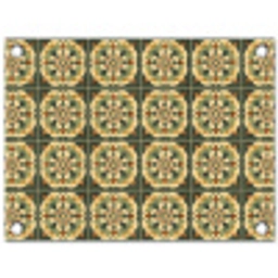 Ornament - Patroon - Groen tuinposter los doek klein 239 -3d