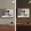 Chihuahua - Hond - Zonnebril - Humoristisch - Zwart - Wit - Spaghetti Light Box met batterij (Wandlamp) middel -sfeer3