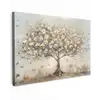 Boom - Beige - Goud - Verflook - Grijs canvas 2cm klein -z3d