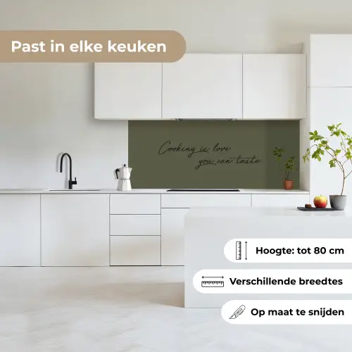 Cooking is love you can taste keuken achterwand 2 middel -sfeer4_NL