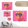 Giraf - Roze - Bril - Sjaal tuinposter los doek klein -Xsfeer9_DE