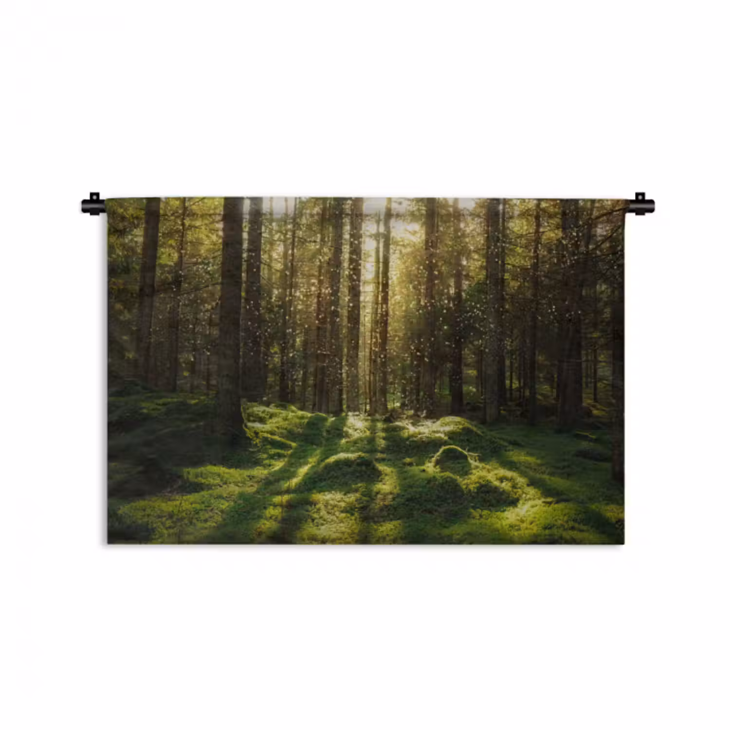Wandteppich - Bäume - Wald - Moos - Pflanzen - Sonne - Natur