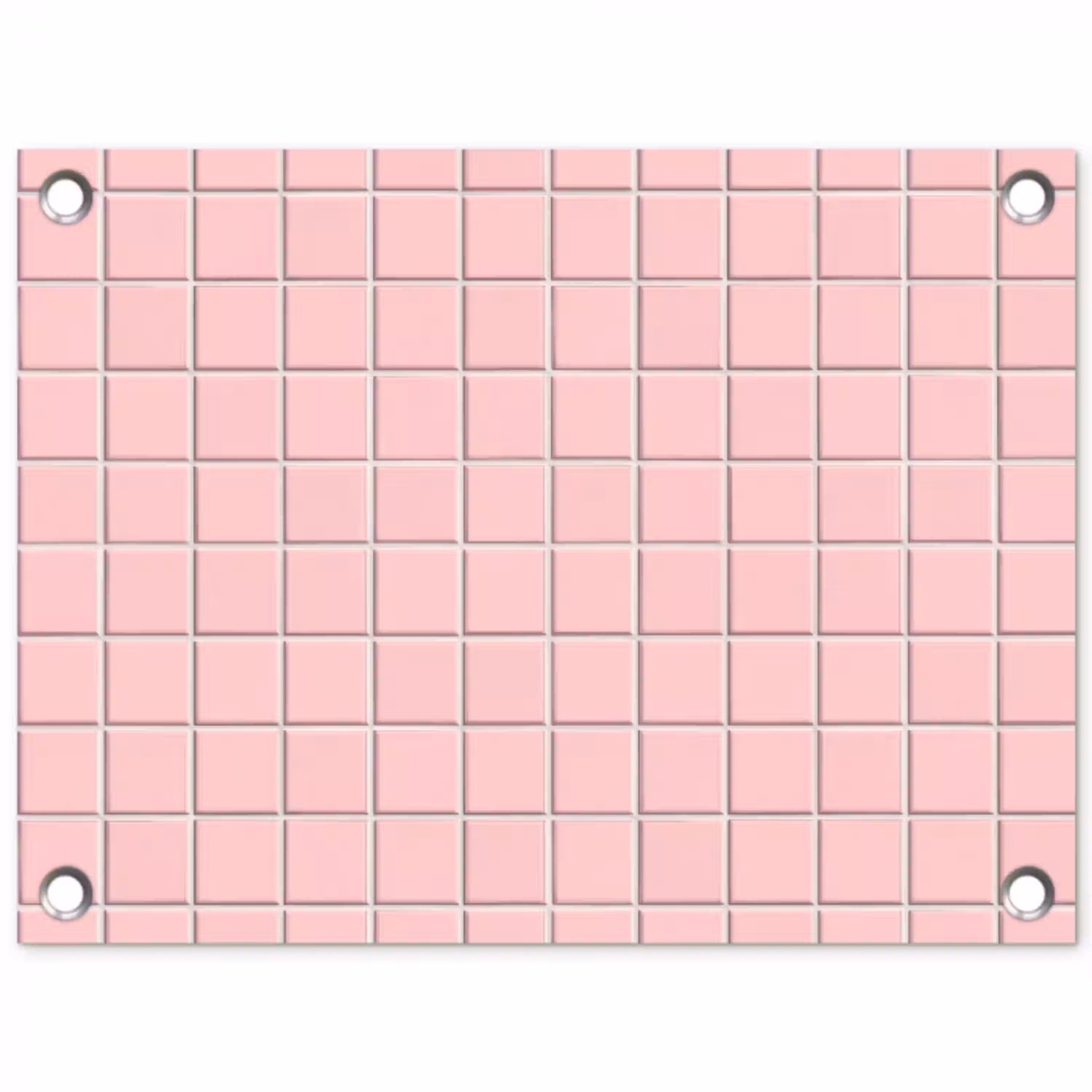 Patroon - Tegel - Pastelroze tuinposter los doek klein 239 -3d