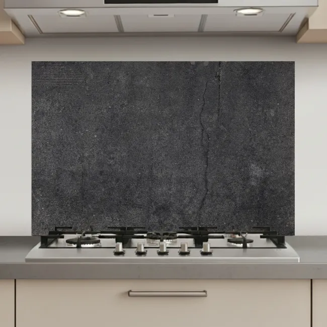 Beton - Zwart - Grijs - Rustiek - Industrieel keuken achterwand spatscherm klein -3d_website