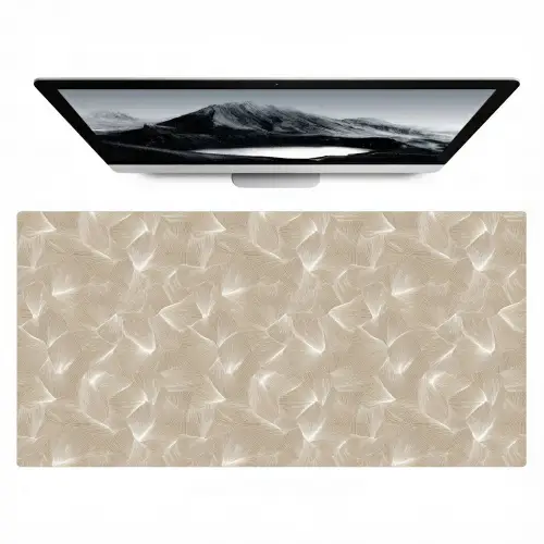 Organisch - Textuur - Beige Muismat XXL klein 681 -zzz3d
