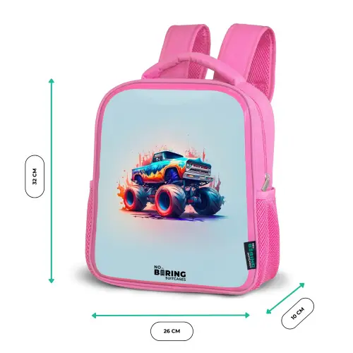 Fierce Wheels Kinderrugzak - Roze middel -productfoto_formaten