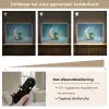 Maan - Ruimtewezen - Blauw Light Box met batterij (Wandlamp kind) middel -USP_dimbaarNL