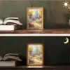 Bloemen - Bomen - Kunst - Watercolor Light Box met kabel (Tafellamp) klein -sfeer3