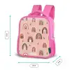 Roze regenbogen patroon Kinderrugzak - Roze middel -productfoto_formaten