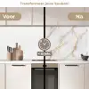 Wit - Goud - Marmer - Aders keuken achterwand 2 middel 871 -voor-na2_NL