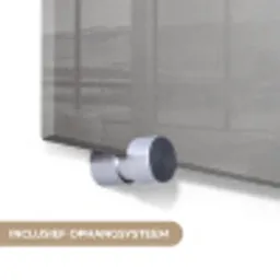 Vos - WC-ontstopper - Zwart - Wit plexiglas 5mm klein -zzsysteem_NL