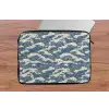 Golven - Klassiek - Blauw laptophoes neopreen klein 279 -tafel