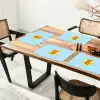 Ster - Today is a good day - Blauw Placemat vinyl groot -zzsfeer4_Kitchenyeah-website