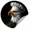 Arend -Amerika - Koksmuts - Vogel - Stoer Wandcirkel behangsticker klein -3d