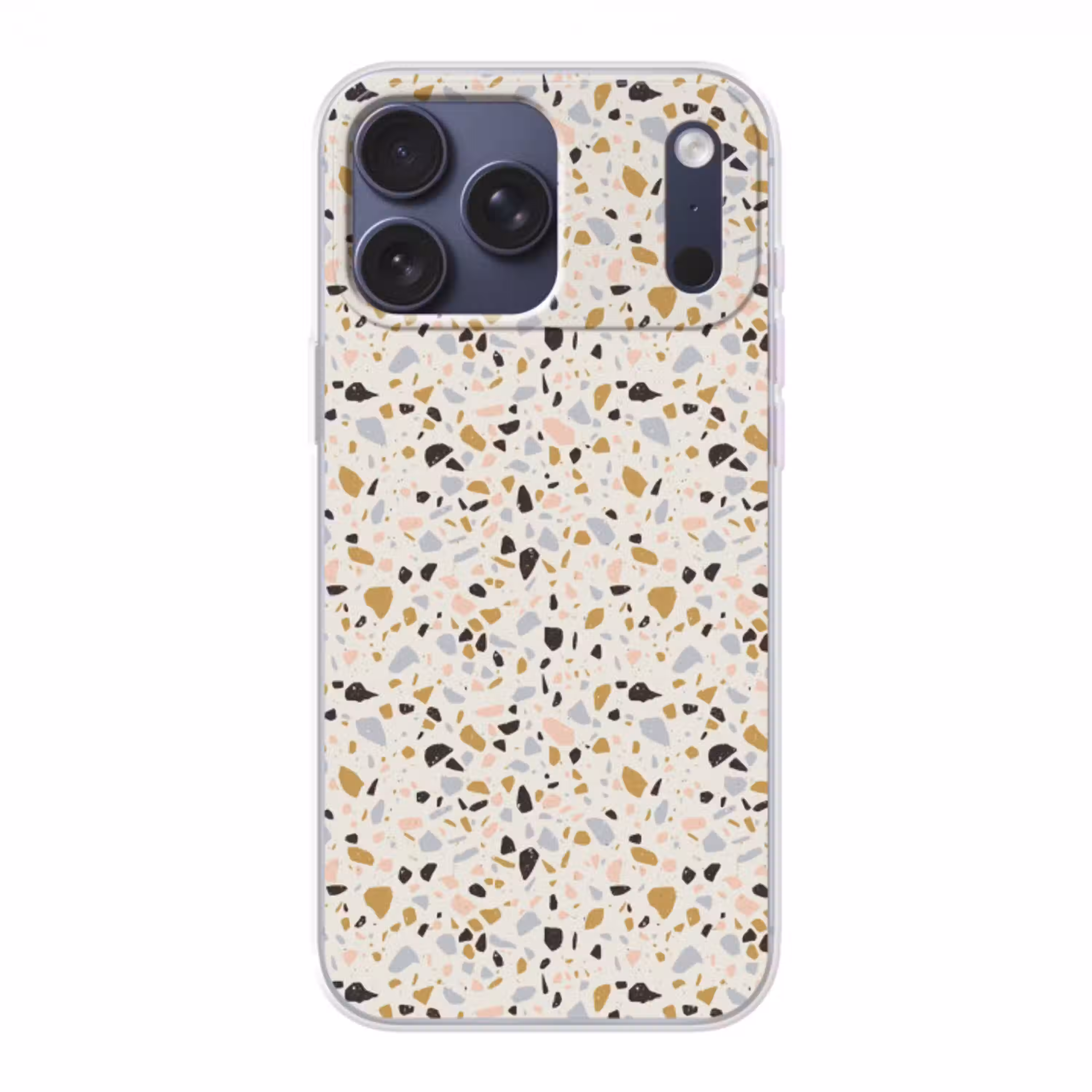 Terrazzo -  Patroon - Neutraal - Zacht - Multi Telefoonhoesje iPhone 17 Pro Max klein 879 -3d