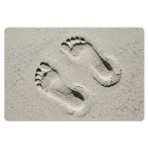 Voeten - Zand - Zee Placemat vinyl groot -zzsfeer1_Kitchenyeah-website
