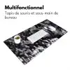 Springen - Paard - Zwart - Wit Muismat XXL klein -zsfeer4_frans