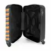 Retro disco 70s patroon kleurrijk NBS - Handbagage koffer - Kinderen Unisex middel -binnenkant