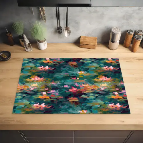 Waterlelies - Vijver - Water Inductie beschermer vinyl 3mm klein 276 -sfeer5