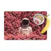Bloemen - Roze - Astronaut Placemat vinyl groot -zzzproduct_Kitchenyeah-website