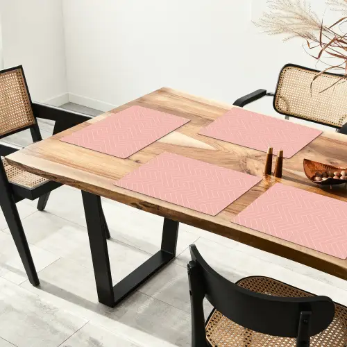Zalmroze - Strepen - Patroon Placemat vinyl groot 368 -zzsfeer4_Kitchenyeah-website