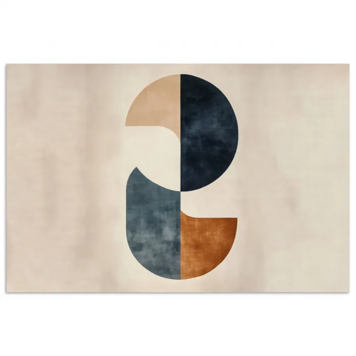 Cirkels - Abstract - Kleurrijk poster papier klein -3d