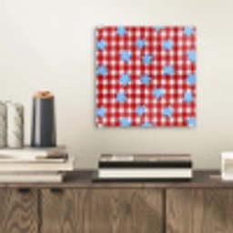 Ruit - Sterren - Rood plexiglas 5mm klein 11 -sfeer1