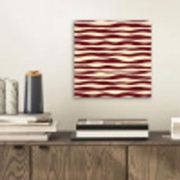 Golven - Rood - Patroon - Crème aluminium wit klein 46 -sfeer1