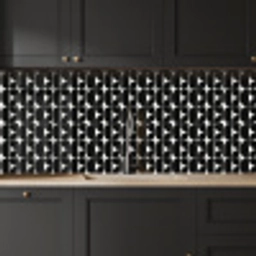 Modern - Geometrisch - Zwart keuken achterwand 2 middel 871 -sfeer1