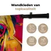Zonnebril - Roze - Vrouw - Rietje Wandkleed katoen klein -sfeer2