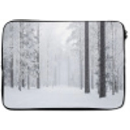 Bos - Sneeuw - Pad - Winter - Stilte laptophoes neopreen klein -zkaufland3dotto