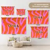 Zebraprint - Grafisch - COOL - Oranje Wandkleed katoen klein -tsfeer8_DE