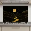Rivier - Goud - Maan - Vogels keuken achterwand spatscherm klein -3d_website
