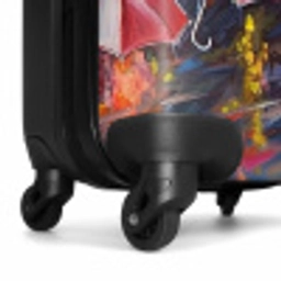 Paraplu's - Schilderij - Kunst - Regenboog NBS - Handbagage koffer - Unisex middel -wiel