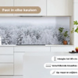 Bos - Sneeuw - Winter - Natuur - Wit keuken achterwand 2 middel -sfeer4_NL