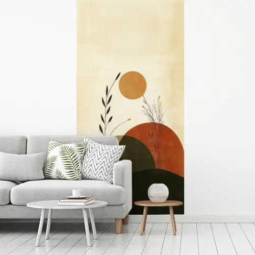Planten - Abstract - Vormen fotobehang vinyl groot -woonkamer
