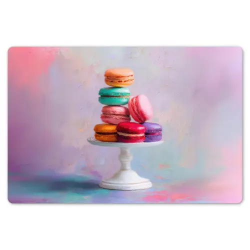 Macarons - Schaal - Pastel - Kleurrijk Placemat vinyl groot -zzsfeer1_Kitchenyeah-website