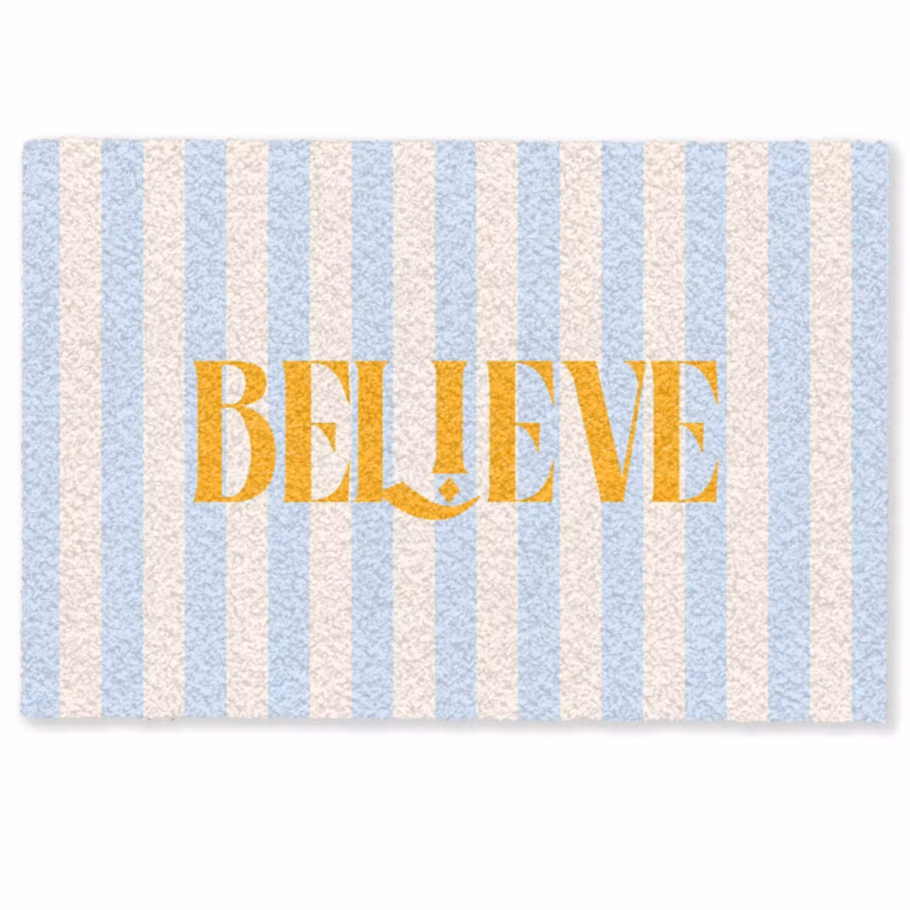 Oranje - Blauw - Strepen - Believe Deurmat klein -zkaufland3d