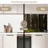 Bos - Gras - Zonlicht keuken achterwand 2 middel -voor-na2_NL