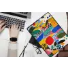 Stippen - Vormen - Modern - Kleuren laptophoes neopreen klein -bureau
