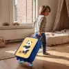 Panda - Step - Geel Kinderkoffer - Blauw klein -sfeer1