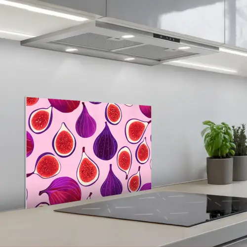 Vijgen - Roze - Paars keuken achterwand spatscherm klein -3d_schuin