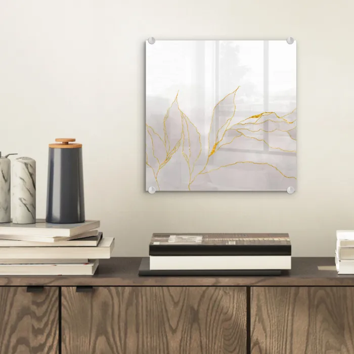 Marmerlook - Grijs - Goud - Chic - Marmer plexiglas 5mm klein -sfeer1