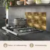 Palm - Waaier - Goud keuken achterwand spatscherm klein 900 -usp_NL