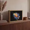 Graffiti - Sport - Vissen - Vis - Hengel Light Box met batterij (Wandlamp) middel -sfeer2