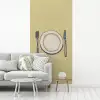 Illustratie - Bord - Bestek - Beige fotobehang vinyl groot -woonkamer