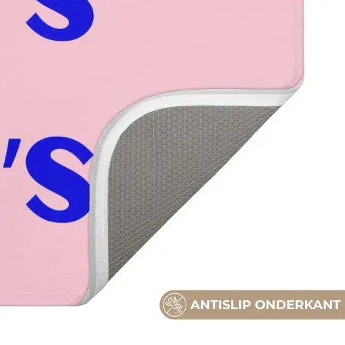 Daddy's - Blauw - Blokletters Badmat klein -USP_AntislipNL