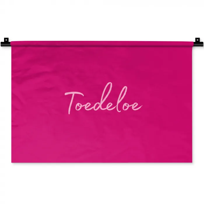Toedeloe - Roze Wandkleed katoen klein -zz3d