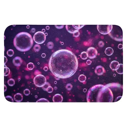 Paars - Bubbels - Schuim WCmat klein -3d